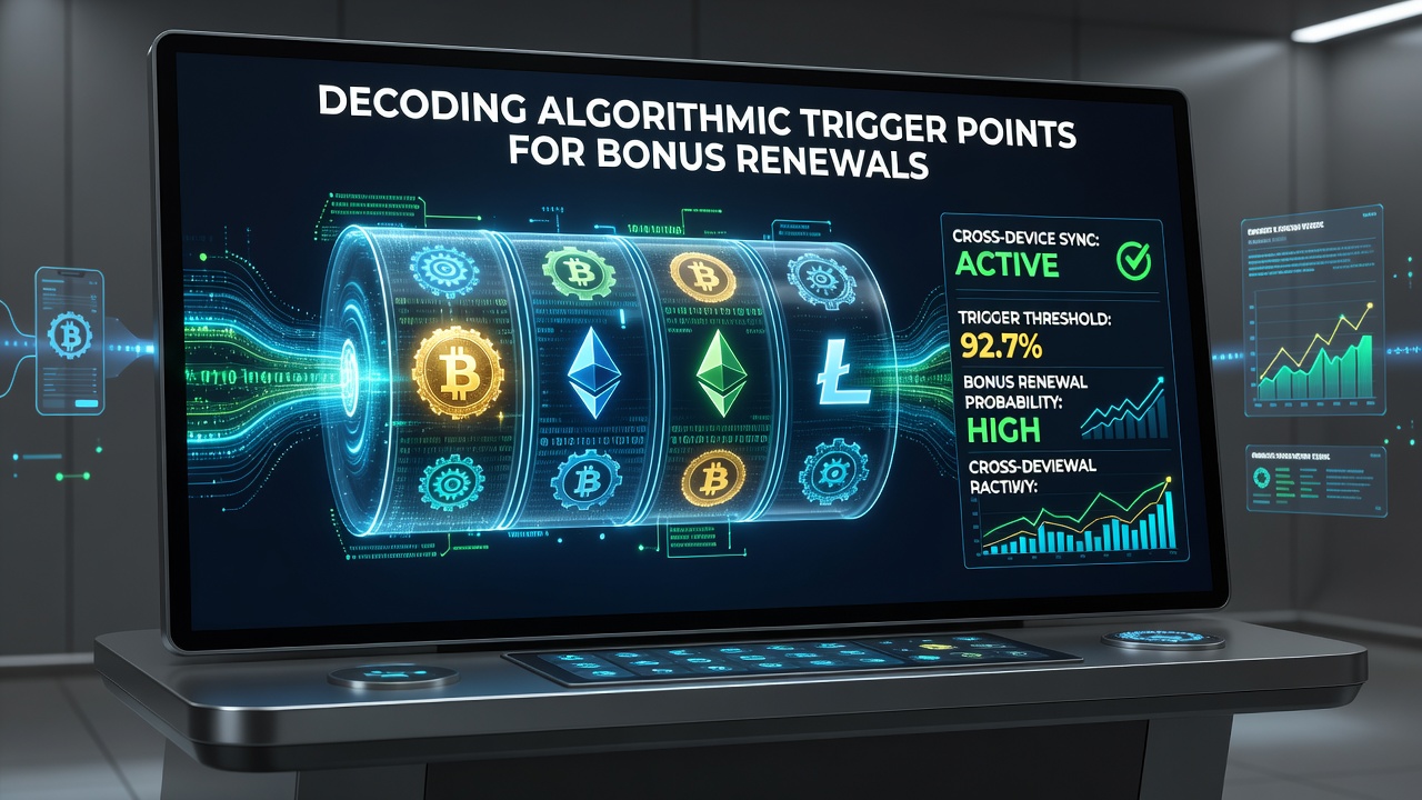 Algorithmic flowchart illustrating bonus renewal triggers synchronized across cryptocurrency slot sessions on varied devices